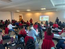 Más de 300 docentes, directores y subdirectores de las escuelas secundarias federales No. 15, 17, 18 y 19, que pertenecen a la Zona IV de Ciudad Juárez, participaron en el taller de Medios Alternativos para la Solución de Conflictos (MASC) en entornos escolares.