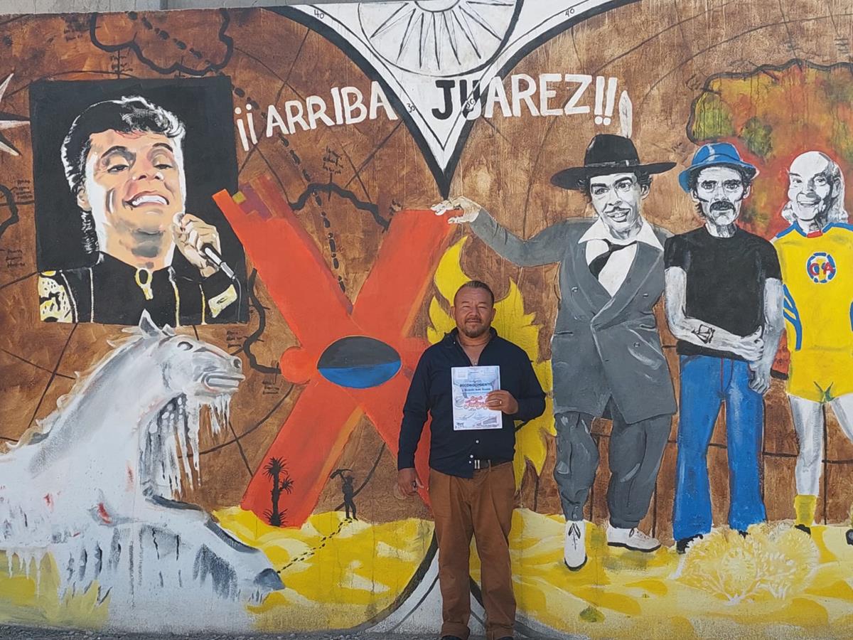 DESTACA INTENDENTE DE PRIMARIA DE JUÁREZ EN CONCURSO DE MURALISMO DE ARTE URBANO