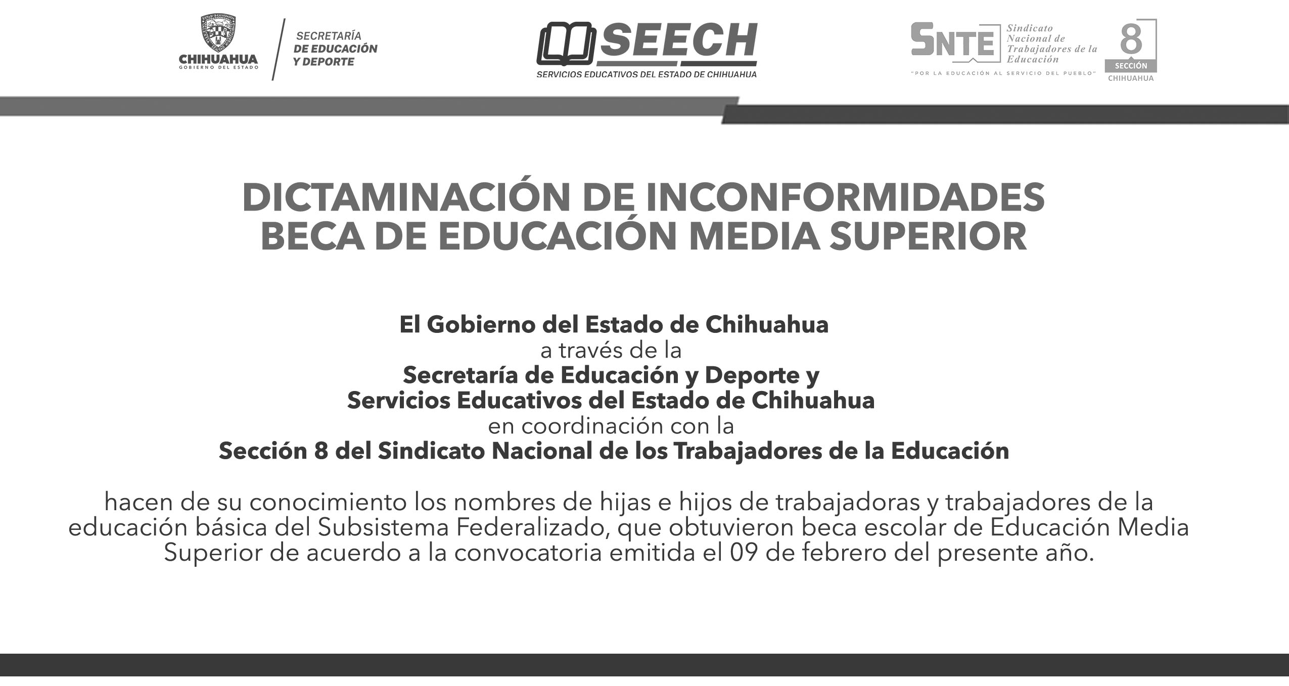 PUBLICACION MEDIA SUPERIOR INCONFORMIDADES
