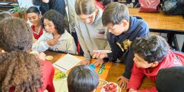 Con juegos, risas y mucha energía, la comunidad estudiantil de la Primaria Federal Ángel Trías vivió una jornada de aprendizaje, gracias a la brigada Vida Saludable, para sensibilizar sobre beneficios de una alimentación sana.